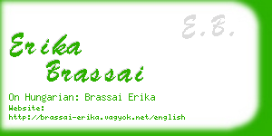 erika brassai business card